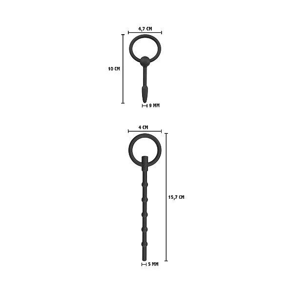 Penis Plug Set Large 2 pcs - Zwart van het merk Extreme - Penis Plugs - online bestellen bij Masculum.nl. De discrete online seks-toys en erotisch heren ondergoed winkel voor gay & hetero mannen.