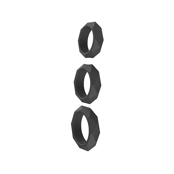 Extreme Heavy C-Ring Set - Zwart van het merk Extreme - Cockringen - online kopen bij Masculum.nl. De discrete online seks-toys en erotisch heren ondergoed winkel voor gay & hetero mannen.