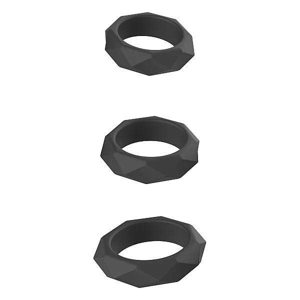 Extreme Heavy C-Ring Set - Zwart van het merk Extreme - Cockringen - online kopen bij Masculum.nl. De discrete online seks-toys en erotisch heren ondergoed winkel voor gay & hetero mannen.