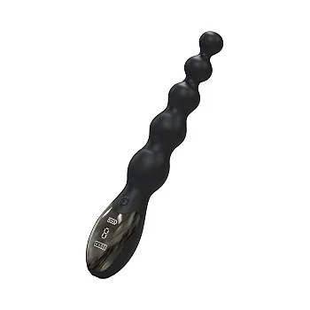 Extreme Beaded Anal Power Vibrator - Zwart