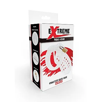Hidden Desire Extreme Chastity Cock Cage Acrylic - Transparant