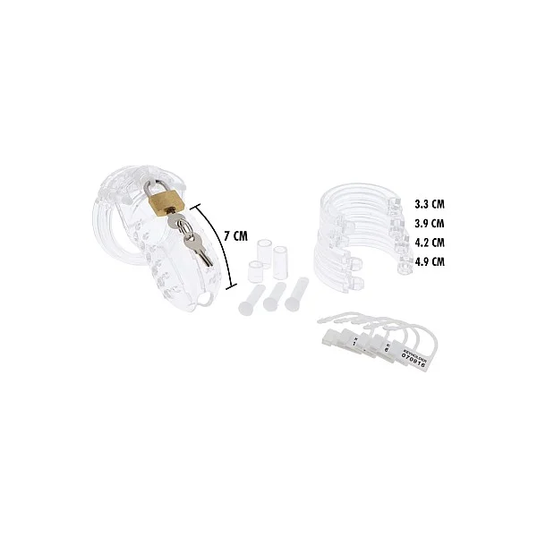 Hidden Desire Extreme Chastity Cock Cage Acrylic - Transparant van het merk Extreme - Peniskooien - online bestellen bij Masculum.nl. De discrete online seks-toys en erotisch heren ondergoed winkel voor gay & hetero mannen.