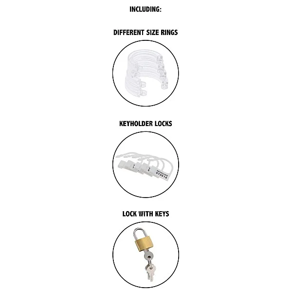 Hidden Desire Extreme Chastity Cock Cage Acrylic - Transparant van het merk Extreme - Peniskooien - online bestellen bij Masculum.nl. De discrete online seks-toys en erotisch heren ondergoed winkel voor gay & hetero mannen.