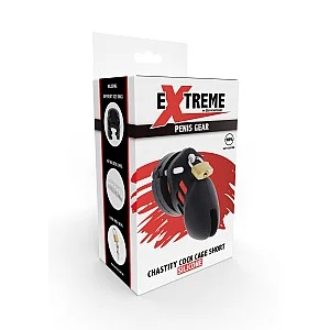 Hidden Desire Extreme Chastity Cock Cage Silicone S - Zwart