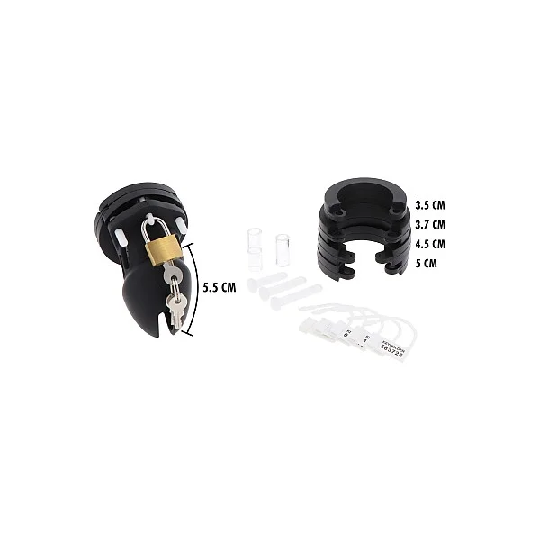 Hidden Desire Extreme Chastity Cock Cage Silicone S - Zwart van het merk Extreme - Peniskooien - online kopen bij Masculum.nl. De discrete online seks-toys en erotisch heren ondergoed winkel voor gay & hetero mannen.