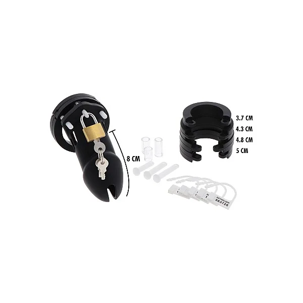 Hidden Desire Extreme Chastity Cock Cage Slicone L - Zwart van het merk Extreme - Peniskooien - online bestellen bij Masculum.nl. De discrete online seks-toys en erotisch heren ondergoed winkel voor gay & hetero mannen.