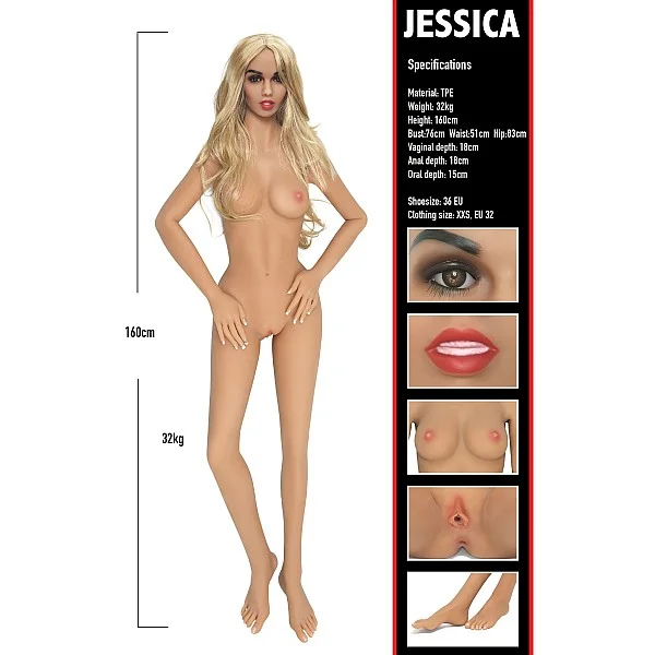 Banger Babe Jessica - Lichte huidskleur van het merk Banger Babes - Opblaaspoppen - online kopen bij Masculum.nl. De discrete online seks-toys en erotisch heren ondergoed winkel voor gay & hetero mannen.