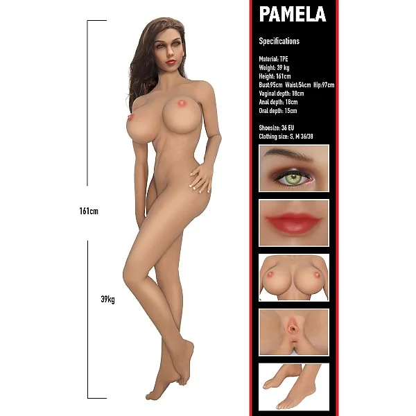 Banger Babe Pamela - Lichte huidskleur van het merk Banger Babes - Opblaaspoppen - online kopen bij Masculum.nl. De discrete online seks-toys en erotisch heren ondergoed winkel voor gay & hetero mannen.