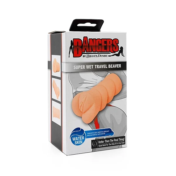 Super Wet Travel Beaver - Lichte huidskleur van het merk Bangers - Kunst Vagina - online kopen bij Masculum.nl. De discrete online seks-toys en erotisch heren ondergoed winkel voor gay & hetero mannen.