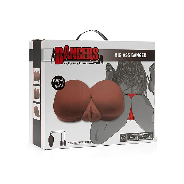 Big Ass Banger Vibrating - Bruine huidskleur van het merk Bangers - Masturbators - online kopen bij Masculum.nl. De discrete online seks-toys en erotisch heren ondergoed winkel voor gay & hetero mannen.