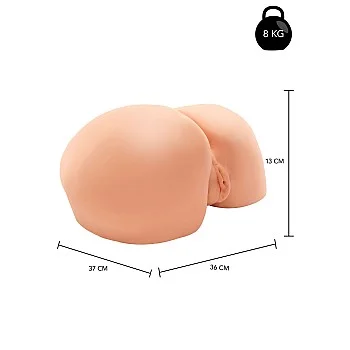 Big Bubble Butt Bitch Vibrating - Lichte huidskleur