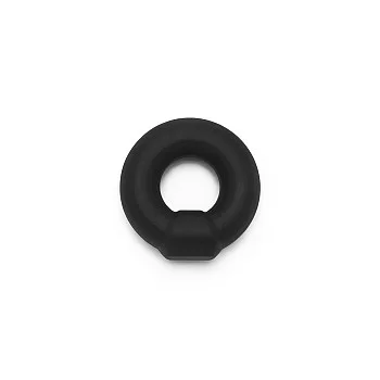 Soft Silicone Stud C-Ring - Zwart