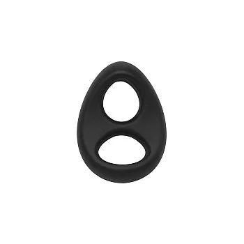 Soft Silicone Stallion C-Ring - Zwart
