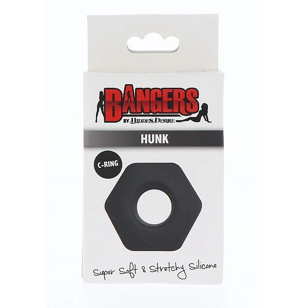 Soft Silicone Hunk C-Ring - Zwart van het merk Bangers C-Rings - Cockringen - online bestellen bij Masculum.nl. De discrete online seks-toys en erotisch heren ondergoed winkel voor gay & hetero mannen.