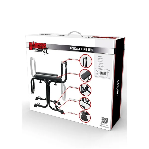 Bangers Bondage Fuck Seat - Zwart van het merk Bangers Fuck Machines - Sexmachines - online kopen bij Masculum.nl. De discrete online seks-toys en erotisch heren ondergoed winkel voor gay & hetero mannen.