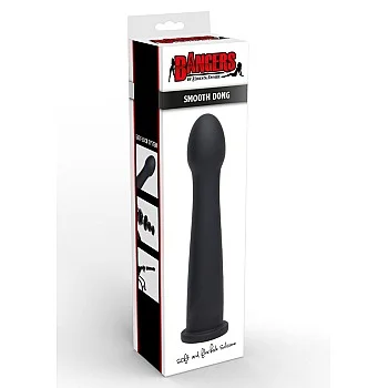 Smooth Dong Easy-Lock 19 cm - Zwart