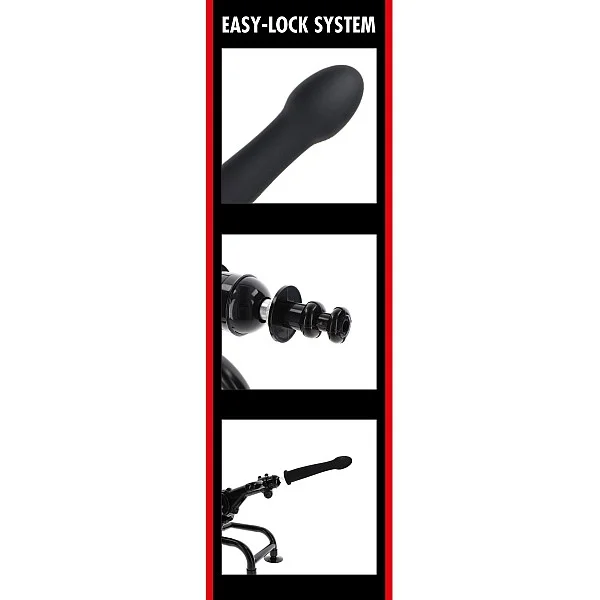 Smooth Dong Easy-Lock 19 cm - Zwart van het merk Bangers Fuck Machines - Dildo's - online bestellen bij Masculum.nl. De discrete online seks-toys en erotisch heren ondergoed winkel voor gay & hetero mannen.