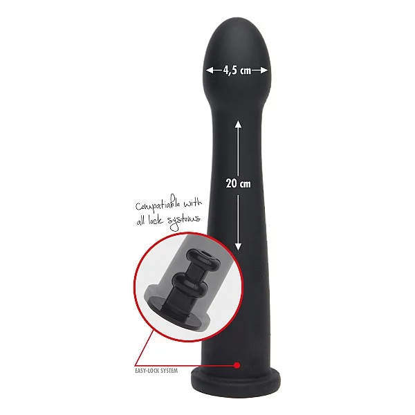 Smooth Dong Easy-Lock 19 cm - Zwart van het merk Bangers Fuck Machines - Dildo's - online bestellen bij Masculum.nl. De discrete online seks-toys en erotisch heren ondergoed winkel voor gay & hetero mannen.