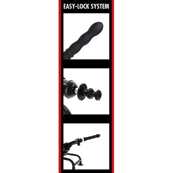 Wave Dong Easy-Lock 19 cm - Zwart van het merk Bangers Fuck Machines - Dildo's - online kopen bij Masculum.nl. De discrete online seks-toys en erotisch heren ondergoed winkel voor gay & hetero mannen.