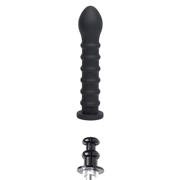 Ribbed Dong Easy-Lock 19 cm - Zwart van het merk Bangers Fuck Machines - Siliconen Dildo's - online kopen bij Masculum.nl. De discrete online seks-toys en erotisch heren ondergoed winkel voor gay & hetero mannen.