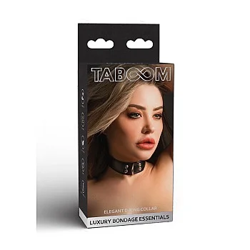 Elegant D-Ring Collar - Zwart
