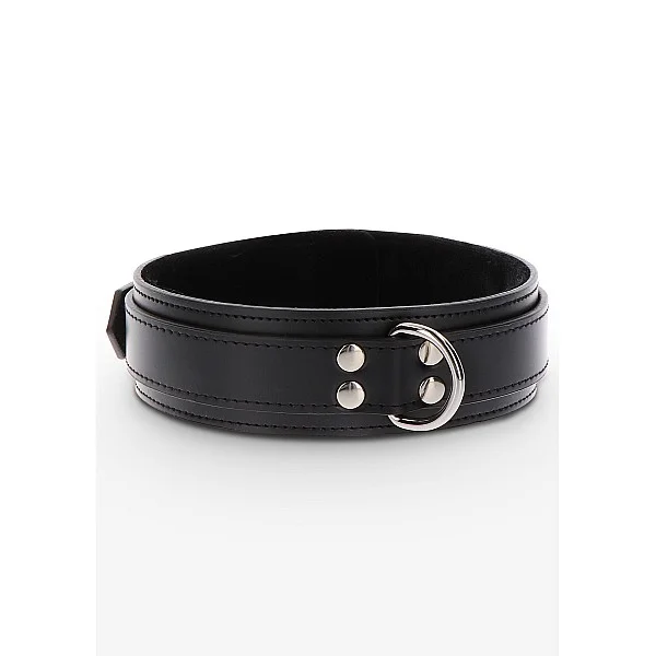 Heavy D-Ring Collar - Zwart van het merk Luxury Bondage Essentials - BDSM Collars - online bestellen bij Masculum.nl. De discrete online seks-toys en erotisch heren ondergoed winkel voor gay & hetero mannen.