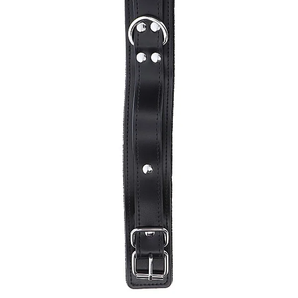 Heavy D-Ring Collar - Zwart van het merk Luxury Bondage Essentials - BDSM Collars - online bestellen bij Masculum.nl. De discrete online seks-toys en erotisch heren ondergoed winkel voor gay & hetero mannen.