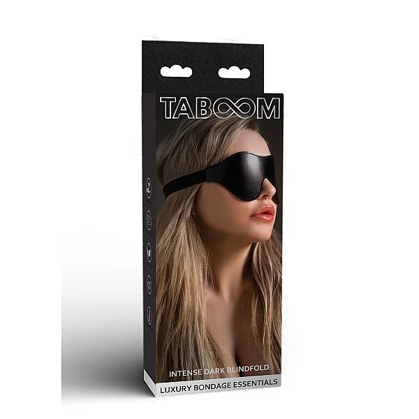 Intense Dark Blindfold - Zwart van het merk Luxury Bondage Essentials -  - online bestellen bij Masculum.nl. De discrete online seks-toys en erotisch heren ondergoed winkel voor gay & hetero mannen.