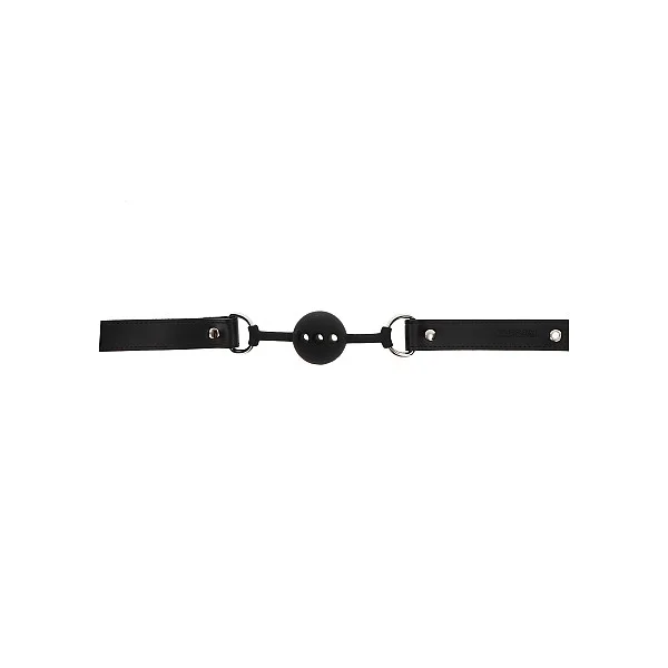 Silicone Ball Gag - Zwart van het merk Luxury Bondage Essentials - Ball Gags - online kopen bij Masculum.nl. De discrete online seks-toys en erotisch heren ondergoed winkel voor gay & hetero mannen.