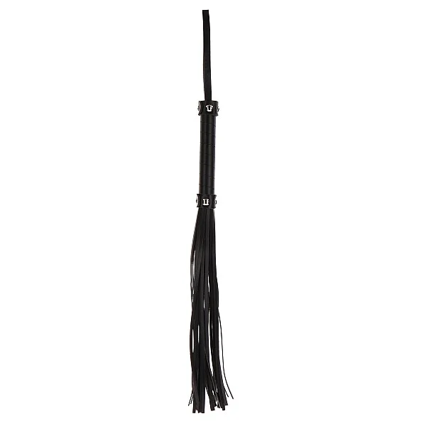 Large Whip - Zwart van het merk Luxury Bondage Essentials - Paddles - online kopen bij Masculum.nl. De discrete online seks-toys en erotisch heren ondergoed winkel voor gay & hetero mannen.