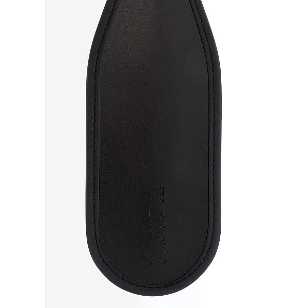 Hard And Soft Touch Paddle - Zwart van het merk Luxury Bondage Essentials - Paddles - online bestellen bij Masculum.nl. De discrete online seks-toys en erotisch heren ondergoed winkel voor gay & hetero mannen.