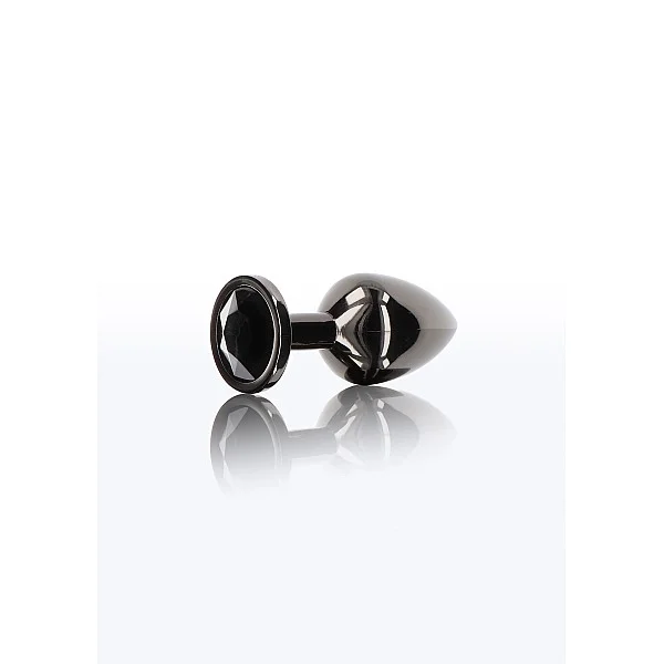 Butt Plug With Diamond Jewel S - Zwart van het merk Luxury Bondage Essentials - Buttplugs - online bestellen bij Masculum.nl. De discrete online seks-toys en erotisch heren ondergoed winkel voor gay & hetero mannen.