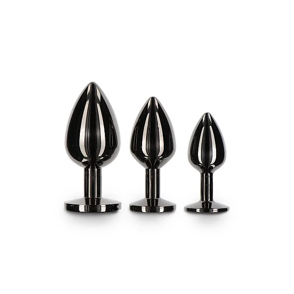 Butt Plug With Diamond Jewel S - Zwart van het merk Luxury Bondage Essentials - Buttplugs - online bestellen bij Masculum.nl. De discrete online seks-toys en erotisch heren ondergoed winkel voor gay & hetero mannen.