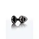 Butt Plug With Diamond Jewel M - Zwart van het merk Luxury Bondage Essentials - Buttplugs - online kopen bij Masculum.nl. De discrete online seks-toys en erotisch heren ondergoed winkel voor gay & hetero mannen.