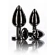 Butt Plug With Diamond Jewel M - Zwart van het merk Luxury Bondage Essentials - Buttplugs - online kopen bij Masculum.nl. De discrete online seks-toys en erotisch heren ondergoed winkel voor gay & hetero mannen.