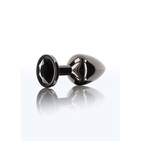Butt Plug With Diamond Jewel L - Zwart van het merk Luxury Bondage Essentials - Buttplugs - online bestellen bij Masculum.nl. De discrete online seks-toys en erotisch heren ondergoed winkel voor gay & hetero mannen.