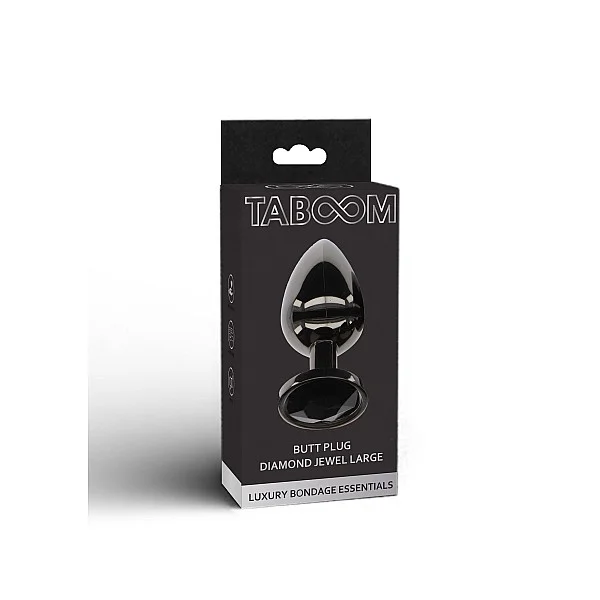 Butt Plug With Diamond Jewel L - Zwart van het merk Luxury Bondage Essentials - Buttplugs - online bestellen bij Masculum.nl. De discrete online seks-toys en erotisch heren ondergoed winkel voor gay & hetero mannen.
