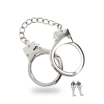 Silver Plated BDSM Handcuffs - Zilver