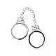 Silver Plated BDSM Handcuffs - Zilver van het merk Luxury Bondage Essentials - Boeien - online bestellen bij Masculum.nl. De discrete online seks-toys en erotisch heren ondergoed winkel voor gay & hetero mannen.