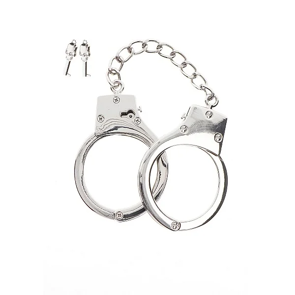 Silver Plated BDSM Handcuffs - Zilver van het merk Luxury Bondage Essentials - Boeien - online bestellen bij Masculum.nl. De discrete online seks-toys en erotisch heren ondergoed winkel voor gay & hetero mannen.