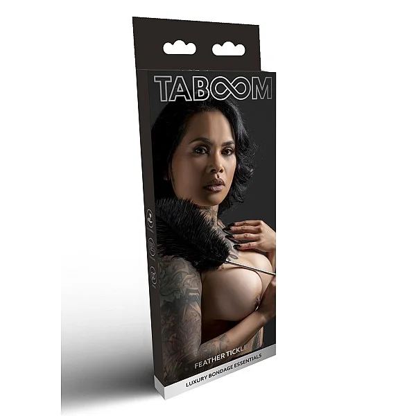 Feather Tickler - Zwart van het merk Luxury Bondage Essentials - Kietelaars - online bestellen bij Masculum.nl. De discrete online seks-toys en erotisch heren ondergoed winkel voor gay & hetero mannen.
