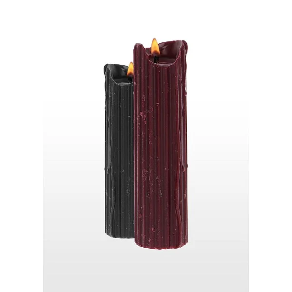 BDSM Drip Candle 2pcs - Zwart van het merk Luxury Bondage Essentials - SM Kaarsen - online kopen bij Masculum.nl. De discrete online seks-toys en erotisch heren ondergoed winkel voor gay & hetero mannen.