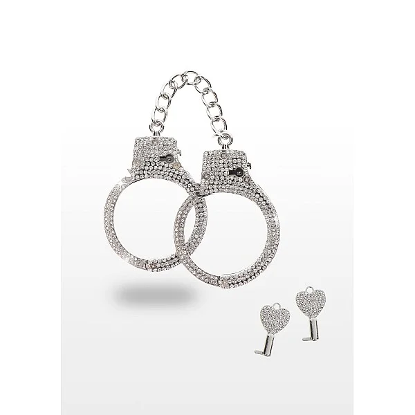 Diamond Wrist Cuffs Silver - Zilver van het merk Luxury Bondage Essentials - Boeien - online bestellen bij Masculum.nl. De discrete online seks-toys en erotisch heren ondergoed winkel voor gay & hetero mannen.