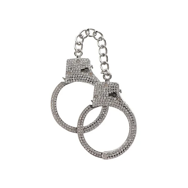 Diamond Wrist Cuffs Silver - Zilver van het merk Luxury Bondage Essentials - Boeien - online bestellen bij Masculum.nl. De discrete online seks-toys en erotisch heren ondergoed winkel voor gay & hetero mannen.