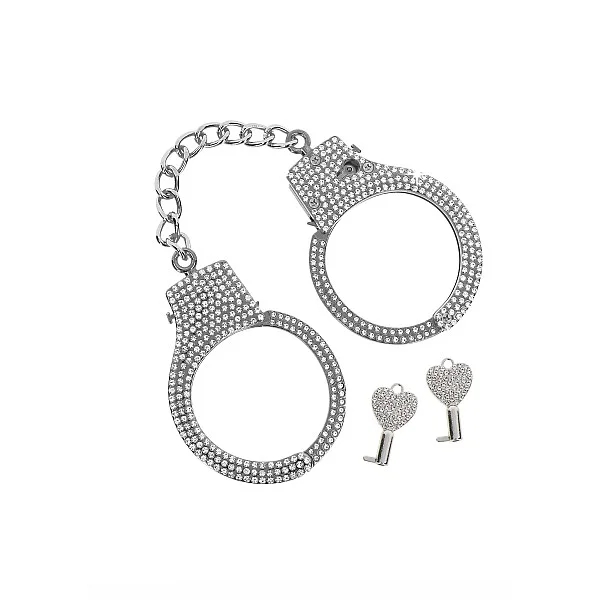 Diamond Wrist Cuffs Silver - Zilver van het merk Luxury Bondage Essentials - Boeien - online bestellen bij Masculum.nl. De discrete online seks-toys en erotisch heren ondergoed winkel voor gay & hetero mannen.