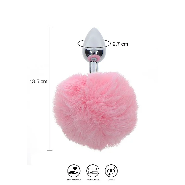 Bunnytail Buttplug - Roze van het merk Luxury Bondage Essentials - Buttplugs - online bestellen bij Masculum.nl. De discrete online seks-toys en erotisch heren ondergoed winkel voor gay & hetero mannen.