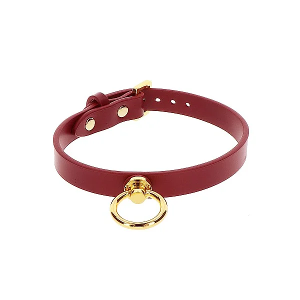 O-Ring Collar - Rood van het merk Bondage in Luxury - BDSM Collars - online kopen bij Masculum.nl. De discrete online seks-toys en erotisch heren ondergoed winkel voor gay & hetero mannen.