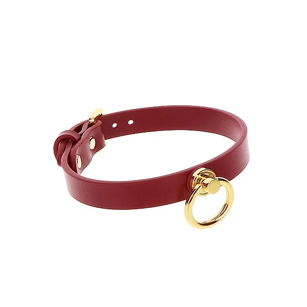 O-Ring Collar - Rood van het merk Bondage in Luxury - BDSM Collars - online kopen bij Masculum.nl. De discrete online seks-toys en erotisch heren ondergoed winkel voor gay & hetero mannen.