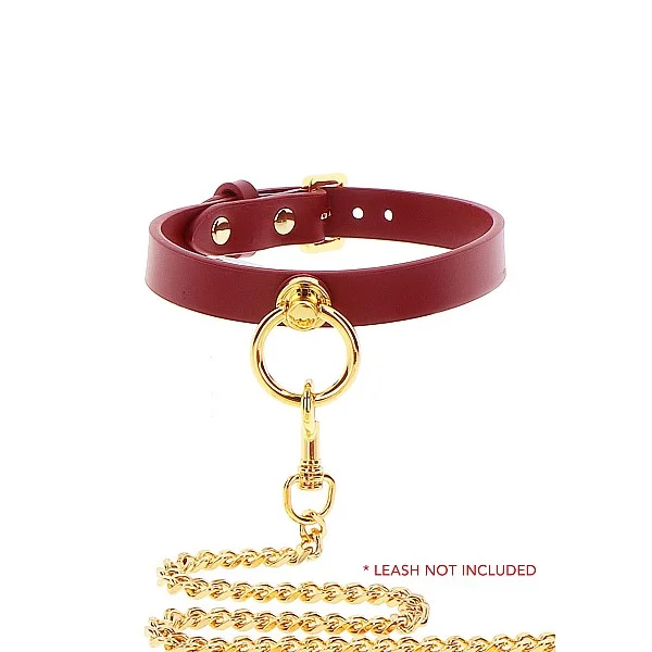 O-Ring Collar - Rood van het merk Bondage in Luxury - BDSM Collars - online kopen bij Masculum.nl. De discrete online seks-toys en erotisch heren ondergoed winkel voor gay & hetero mannen.