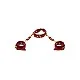 D-Ring Collar and Wrist Cuffs - Rood van het merk Bondage in Luxury - BDSM Collars - online kopen bij Masculum.nl. De discrete online seks-toys en erotisch heren ondergoed winkel voor gay & hetero mannen.